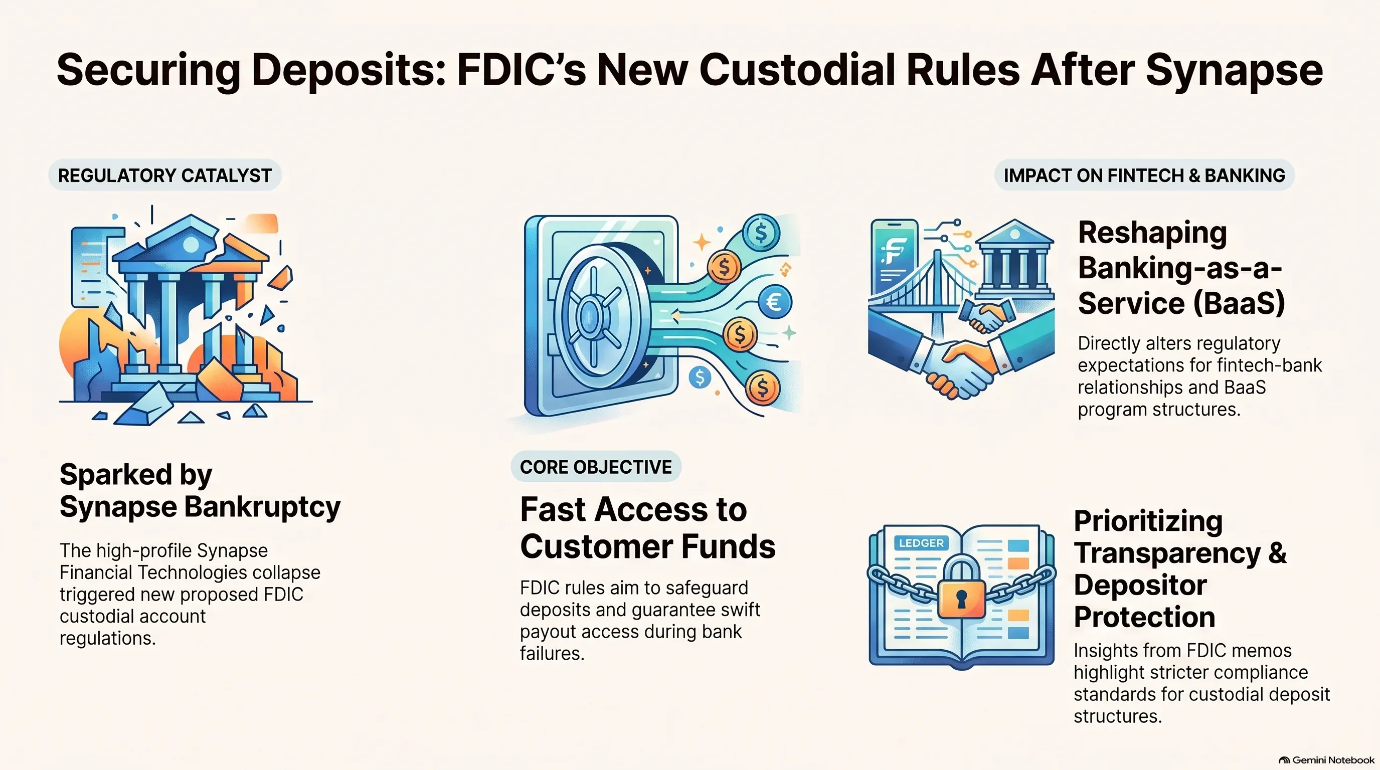 Infographic: FDIC's proposed custodial account rules after the Synapse bankruptcy