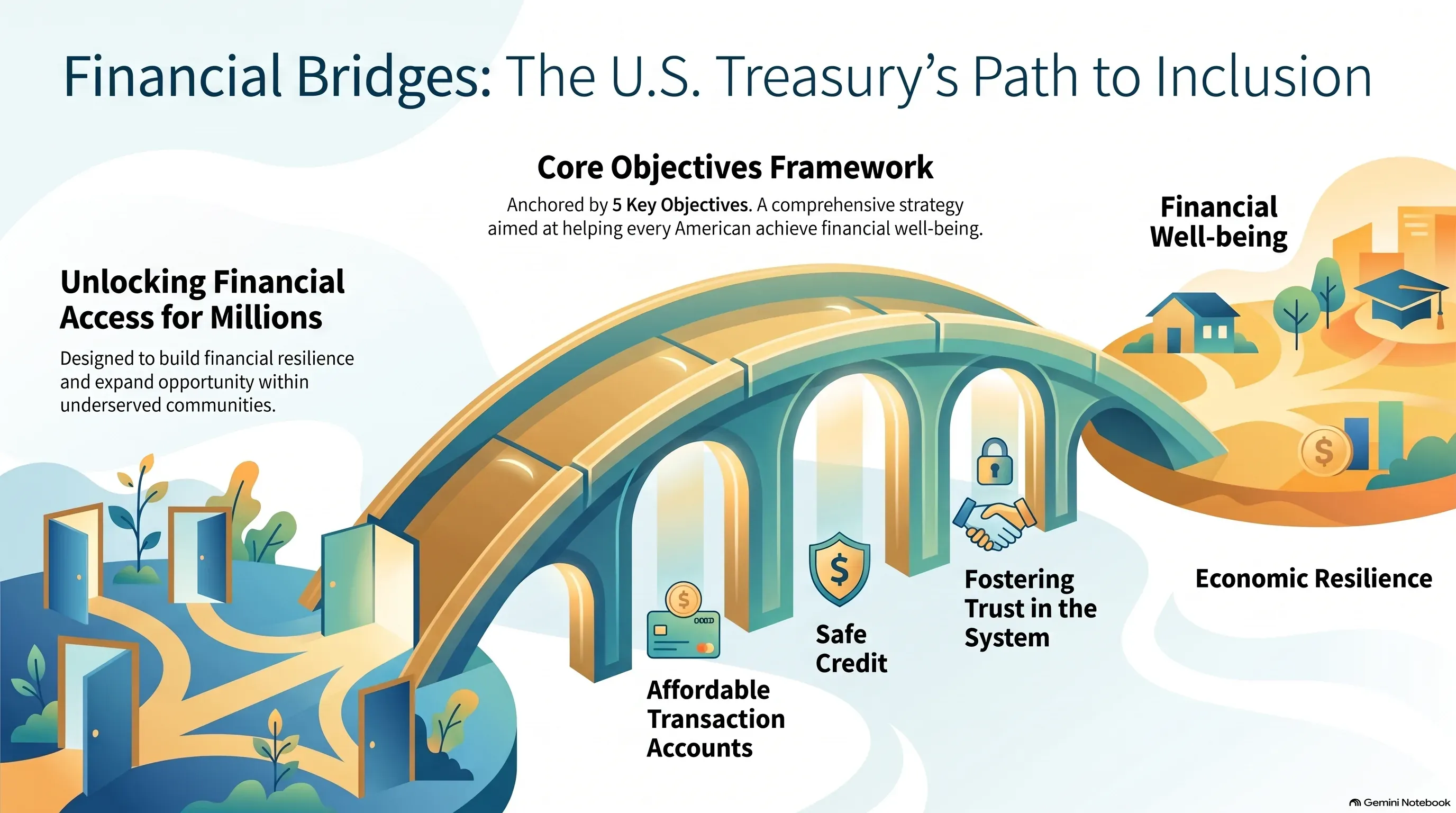 Infographic: The U.S. Treasury's national strategy for financial inclusion