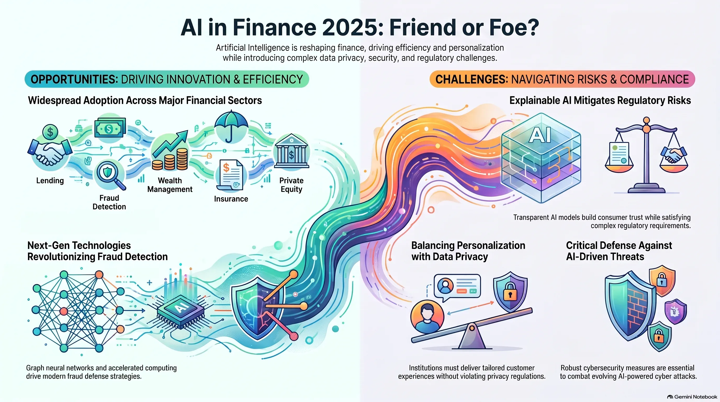 Infographic: AI's opportunities and risks for finance in 2025