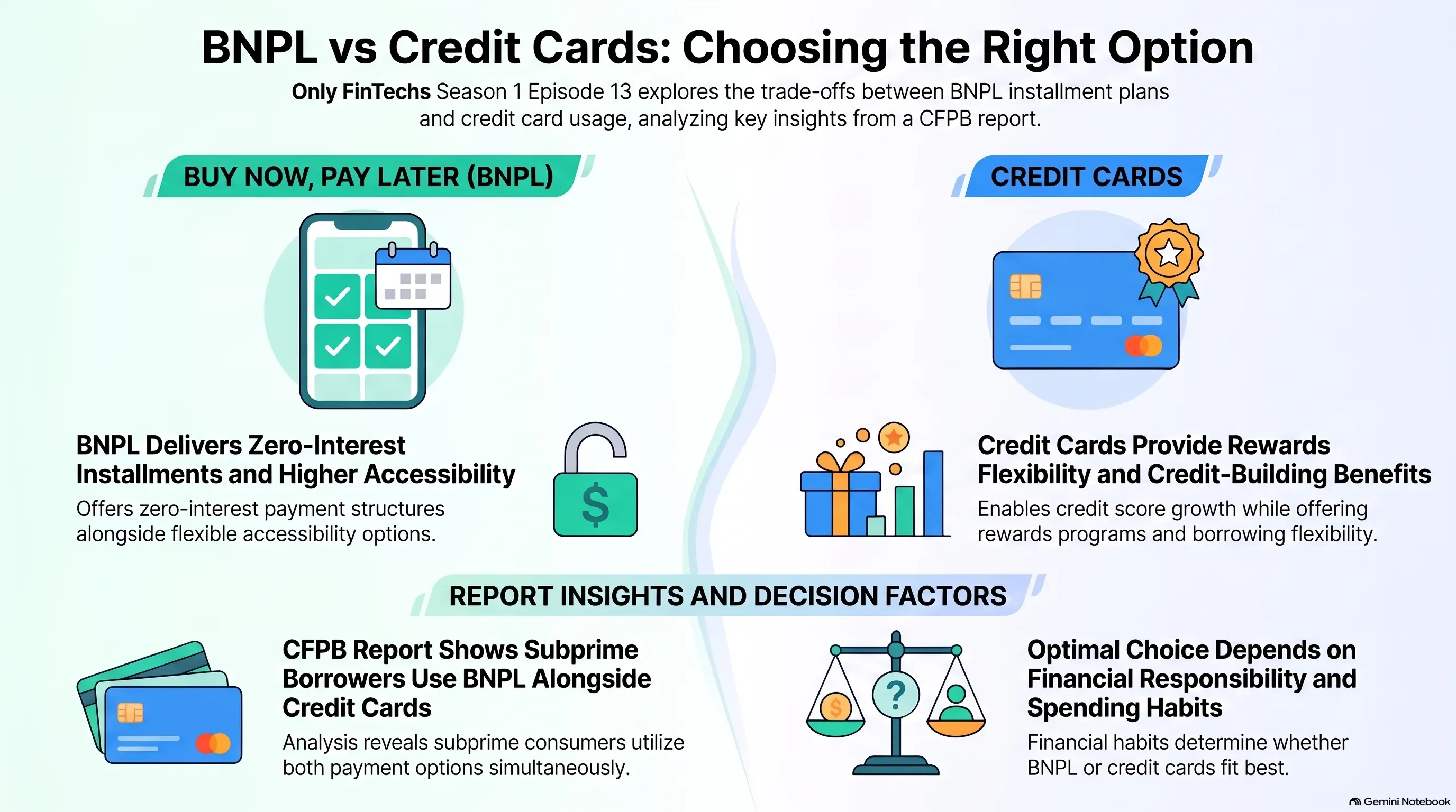 Infographic: BNPL vs. credit cards