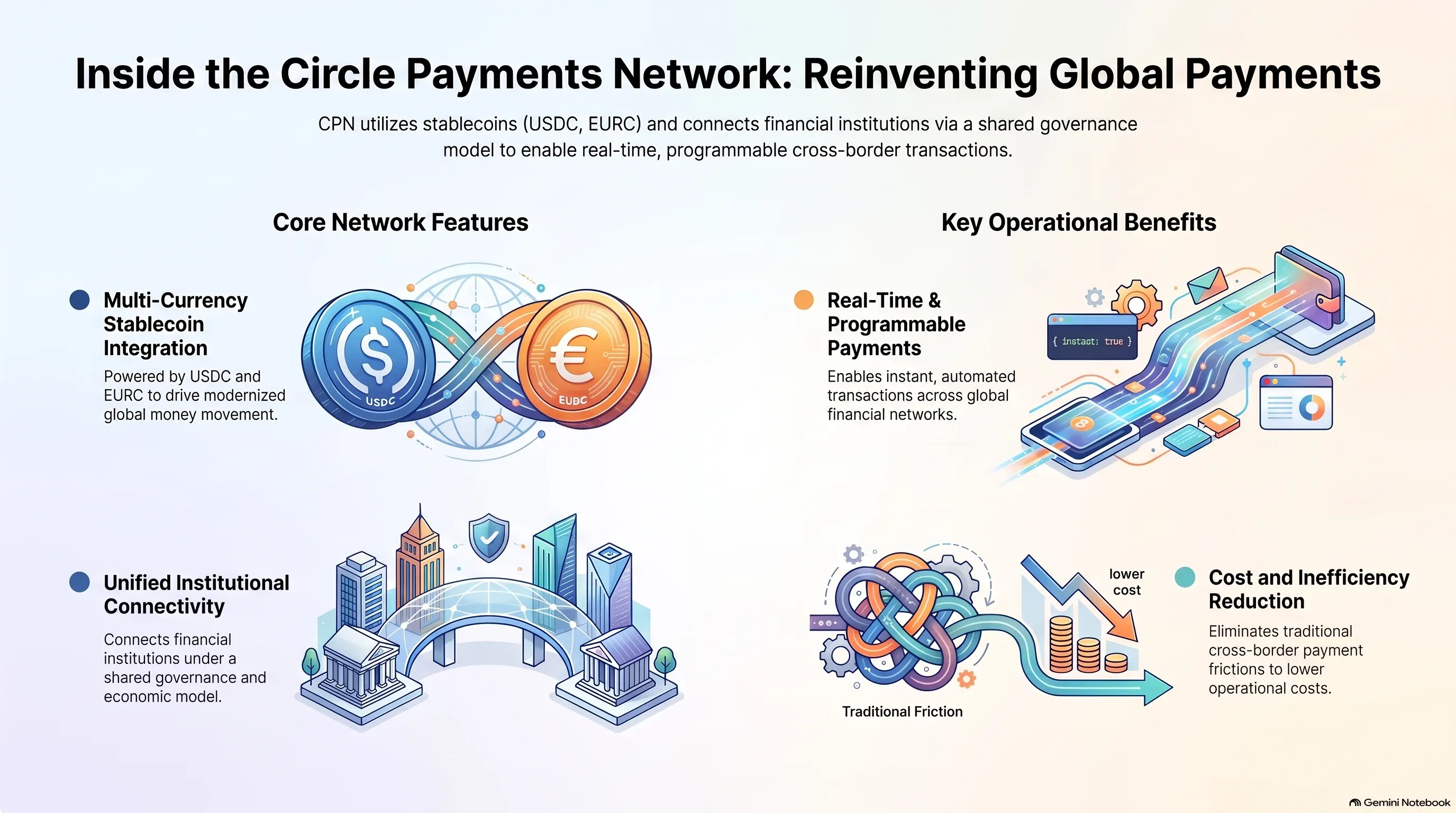 Infographic: The Circle Payments Network and USDC for global payments