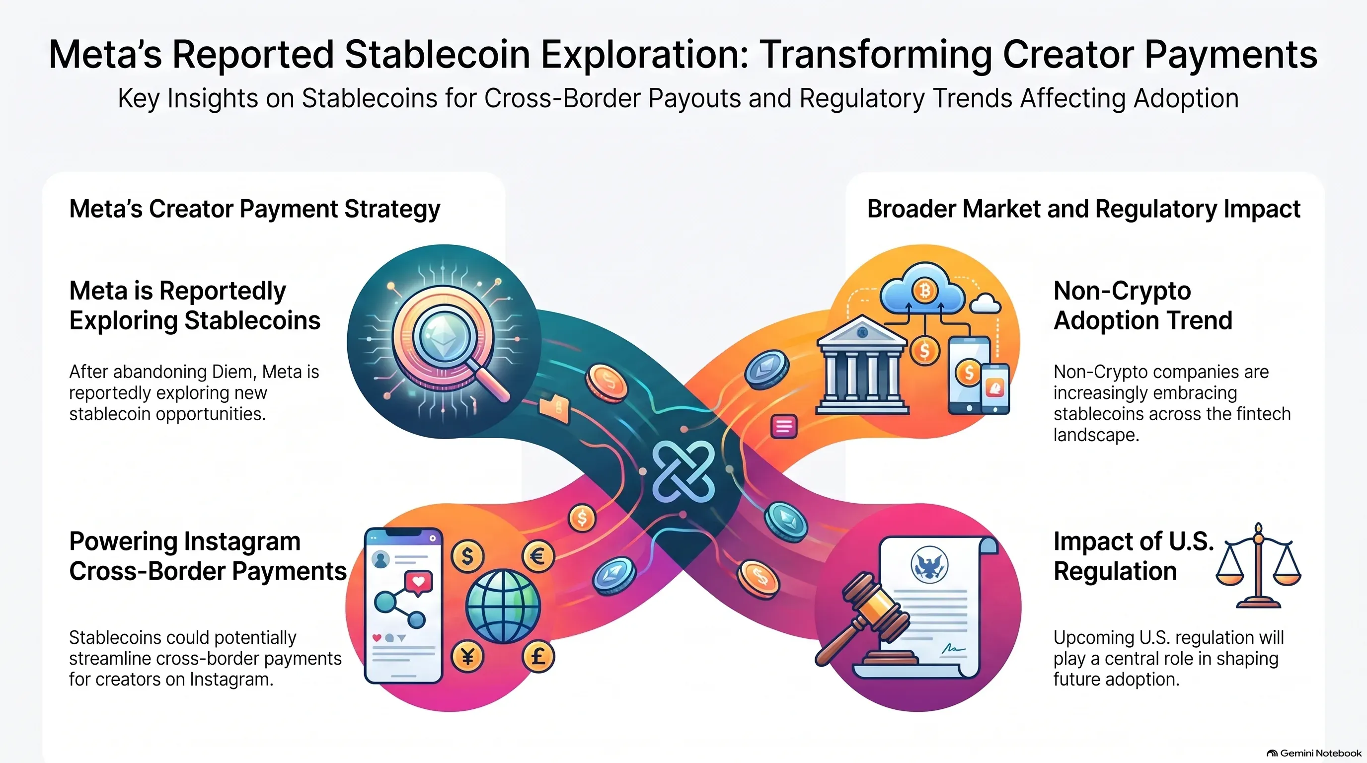 Infographic: Meta reportedly exploring stablecoins for creator payments