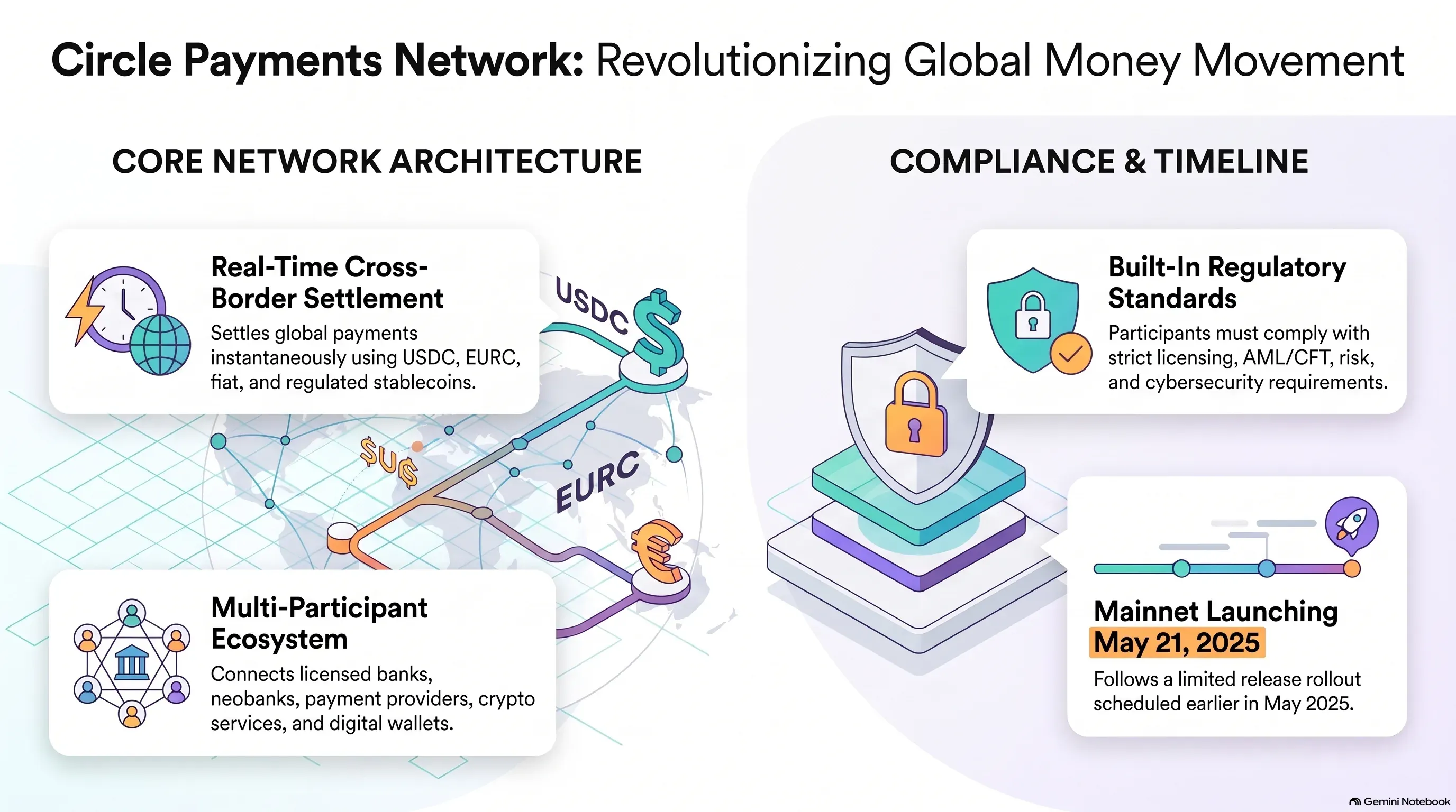 Infographic: Circle's Payments Network for global stablecoin payments